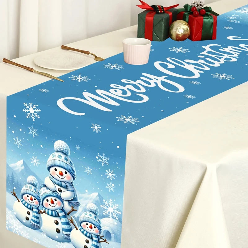 Christmas Table Runner Merry - Christmas Decoration For Home Xmas Table Decor
