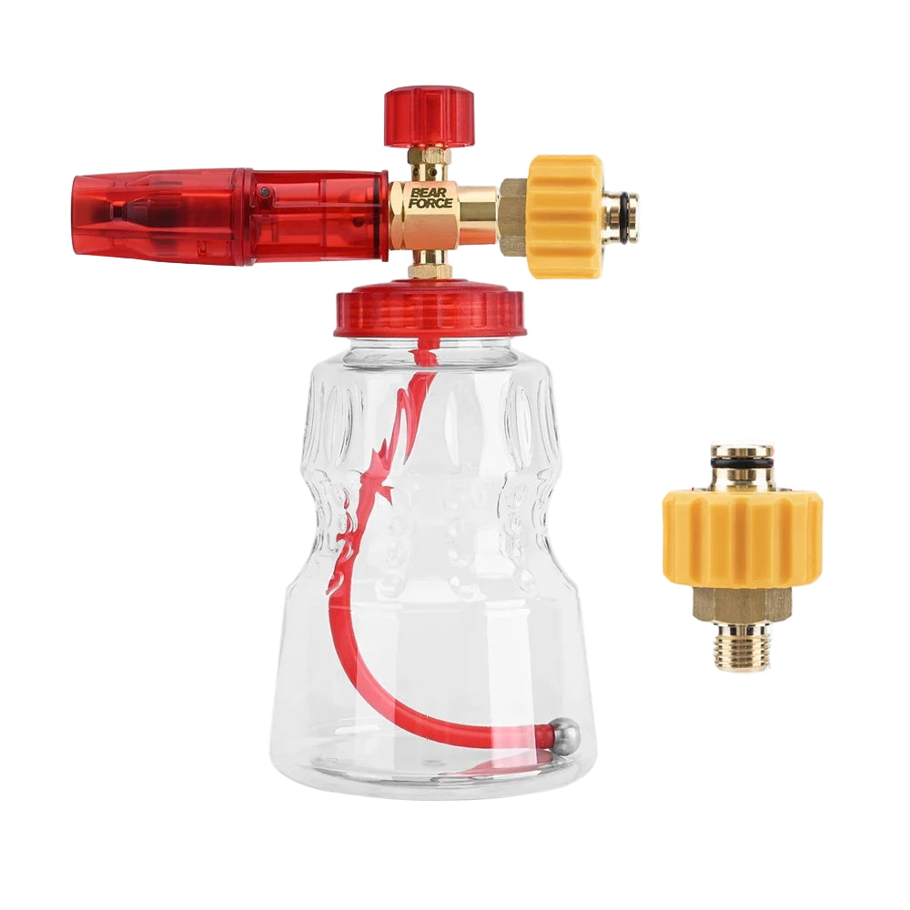 Foaming sprayer car wash