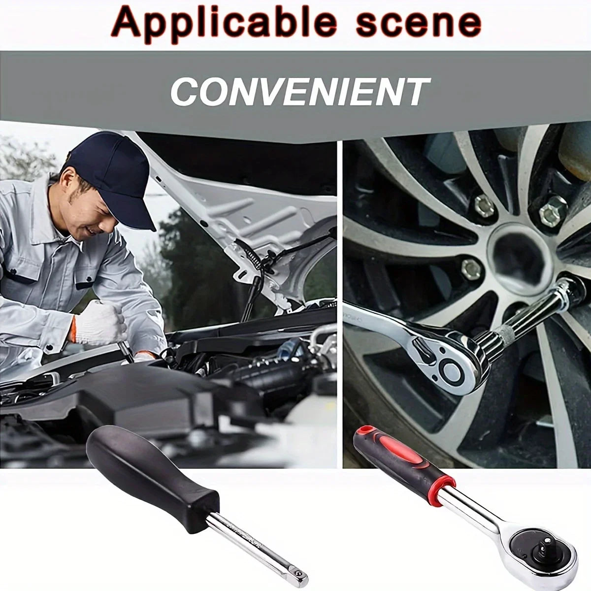 Bit Socket Set Mechanic Tool Kits for Auto Repair Hous