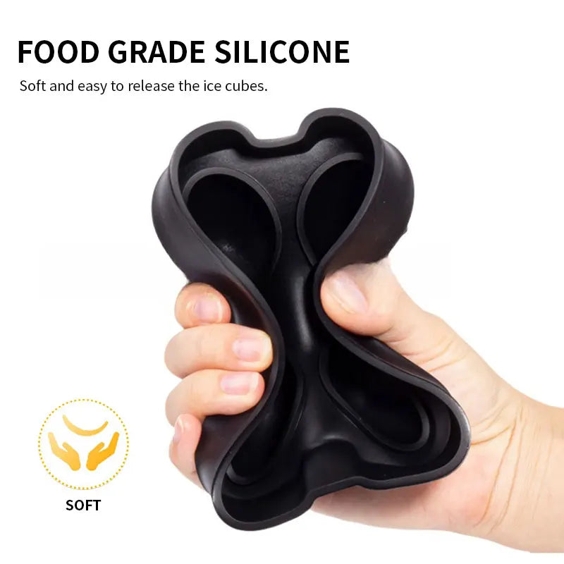 Large spherical gel shapes with a size of 4/8 for easy insertion and removal.