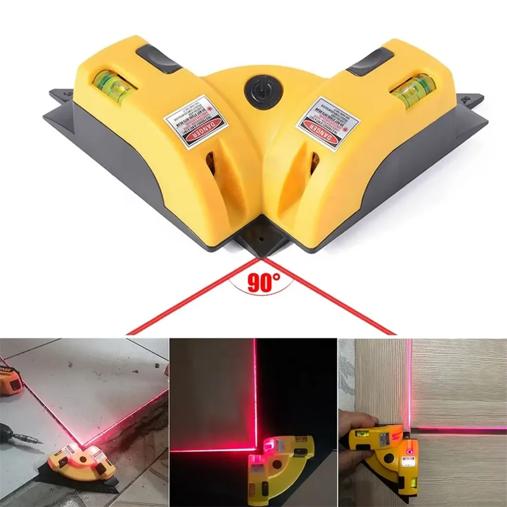 90° Infrared Laser Level Vertical Horizontal Line Projection