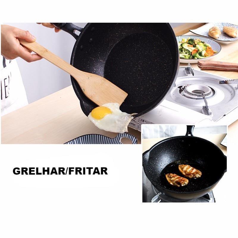 WOKKY™ - Panela de Pedra Multifuncional Antiaderente - A.S Foco
