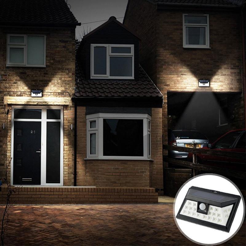 Luz de Segurança (Ampla) com Sensor de Movimento e Painel Solar- Desfrute de Uma Iluminação mais Ampla! - A.S Foco