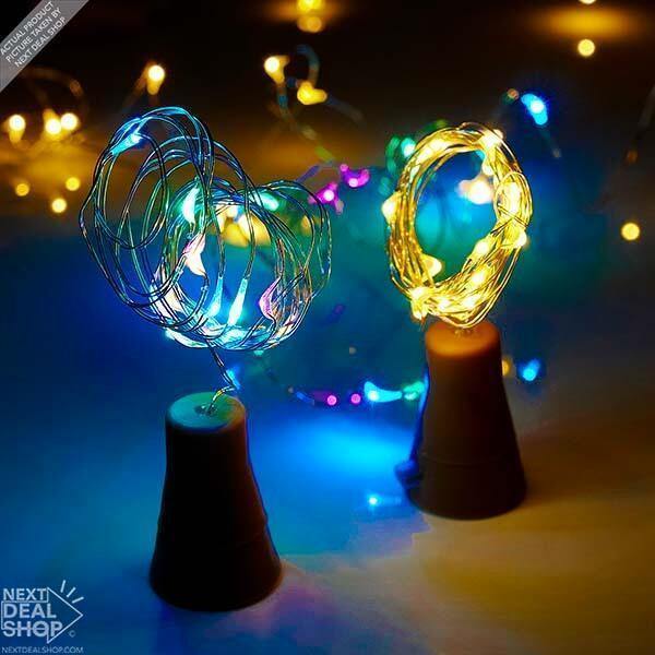 Fio de Luz com Rolha e Painel Solar (Prova D'água) - A.S Foco