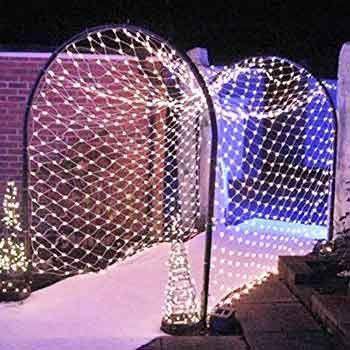 Rede Pisca-Pisca Longa com Painel Solar (Branco Quente e 240 Leds) - A.S Foco