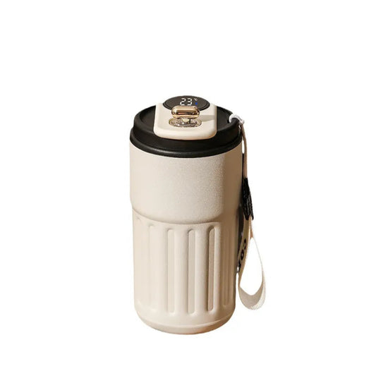 Smart Digital Temperature Display Insulated Bottle | 450ml Stainless Steel Travel Mug
