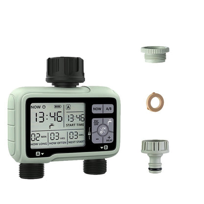 Eshico Large LCD Display 2-Outlet Household Outdoor Irrigation - enoughdream.com