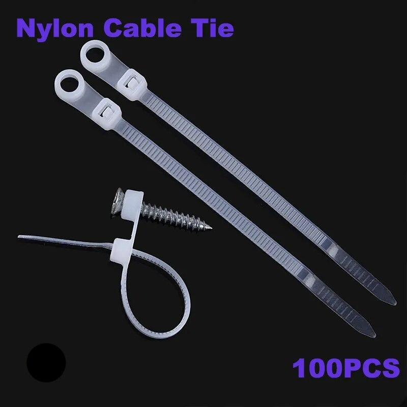 Screw Hole Cable Ties Fixed Cable Tie Nylon - enoughdream.com