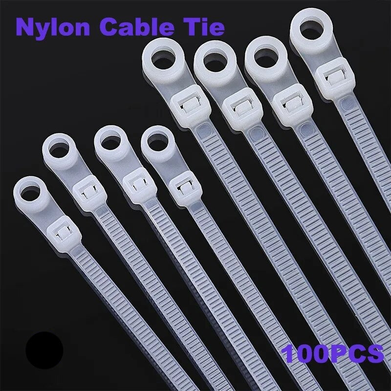 Screw Hole Cable Ties Fixed Cable Tie Nylon - enoughdream.com