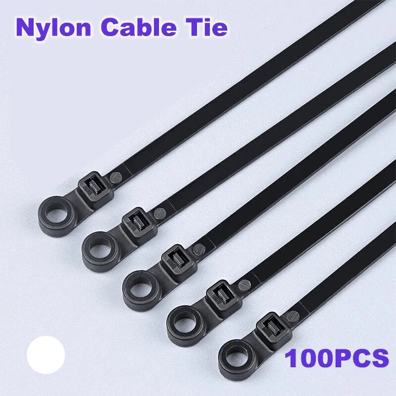 Screw Hole Cable Ties Fixed Cable Tie Nylon - enoughdream.com
