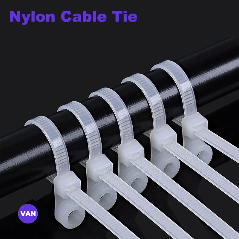 Screw Hole Cable Ties Fixed Cable Tie Nylon - enoughdream.com
