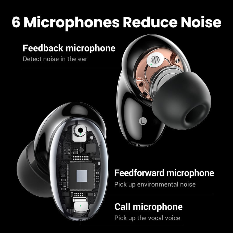 UGREEN HiTune X6 ANC Wireless Headphone Bluetooth 5.1 TWS - enoughdream.com