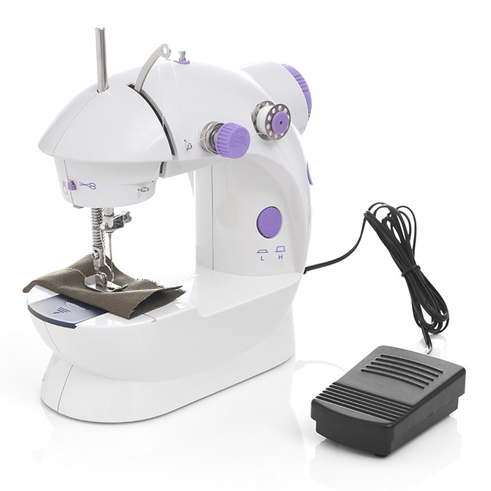 1PC Sewing Machine Mini Portable Household Night Light Foot Pedal Straight Line - enoughdream.com