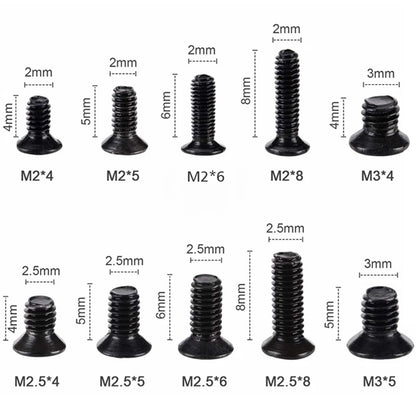 M2 M3 Screw Set KM2 Machine Laptop Screw Flat Head Phillips Drive Accessories - enoughdream.com