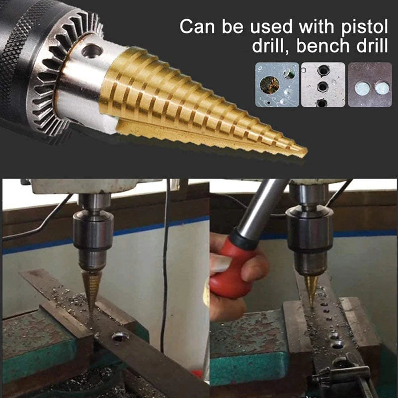 Titanium Coated Step Drill  Metal Tool
