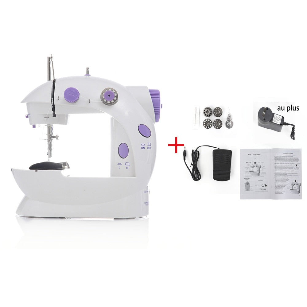 1PC Sewing Machine Mini Portable Household Night Light Foot Pedal Straight Line - enoughdream.com