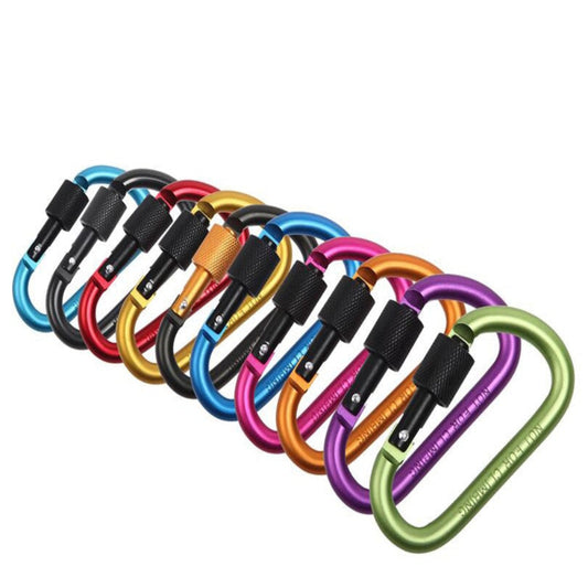 4Pcs Heavy-Duty Carabiner Travel Kit | Alloy Aluminum Camping Clips for Outdoor Gear & Survival (Lightweight & Multipurpose)