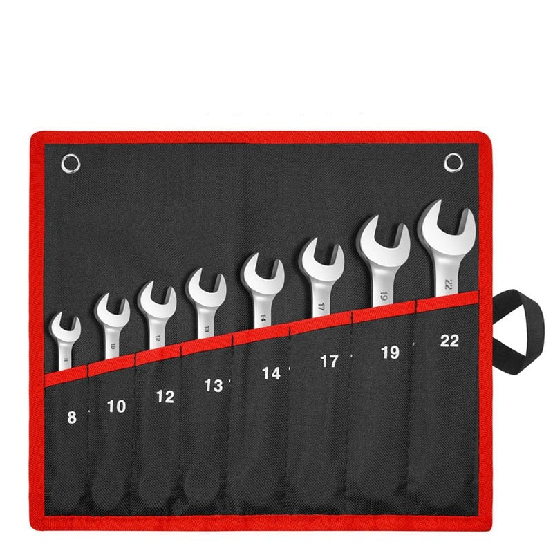 Flex Head Ratcheting Wrench Set,Combination Ended Spanner kits - enoughdream.com