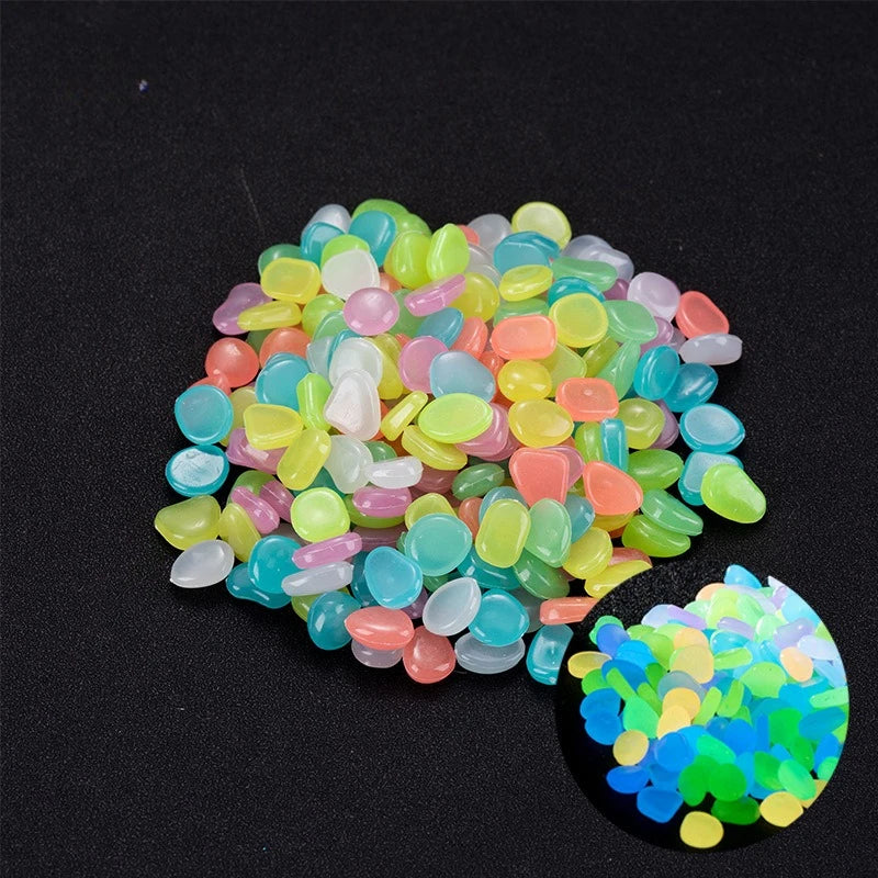 Glow in the Dark Garden Pebbles For Sidewalk