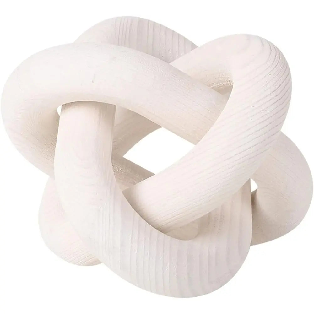 3-Link Pine Wood Knot Decor -  Link Decor Shelf Decor Hand Carved Coffee