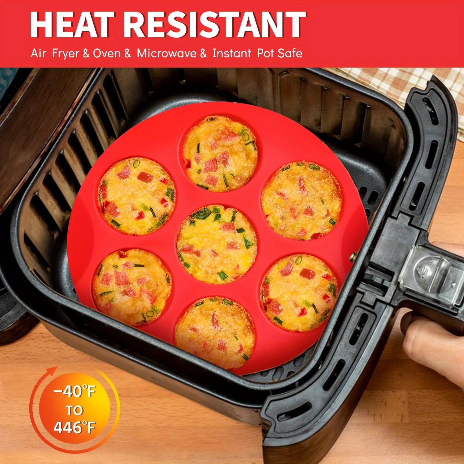 Silicone Egg Bite Molds for Air Fryer