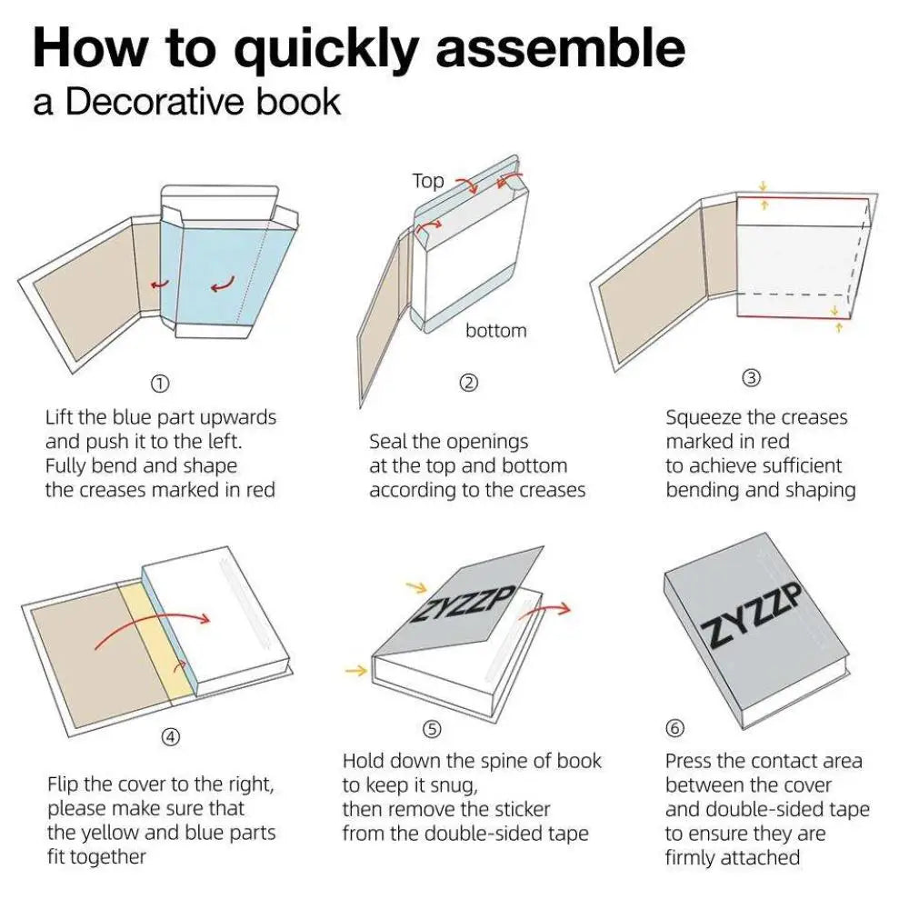 Modern Foldable Fake Book  City -  Desktop Ornaments for Home Decor