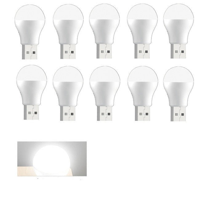 USB Plug Lamp Computer Mobile Power Charging USB Small Book Lamps LED - enoughdream.com