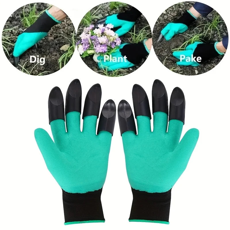 Garden Gloves With Claws  Dig, Plant, Weed
