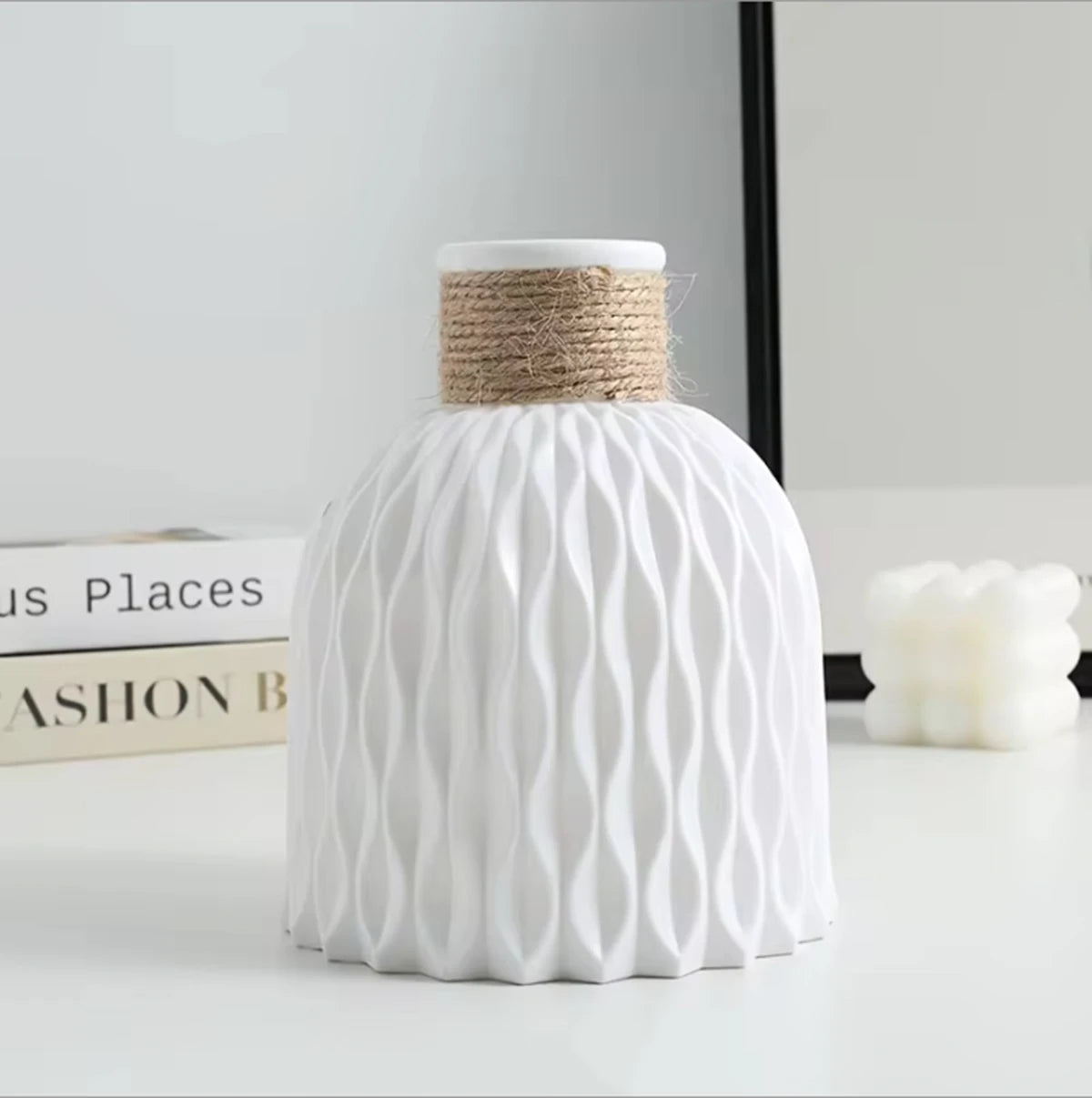 Water Ripple Plastic -  Vase Modern Nordic Home  Decoration