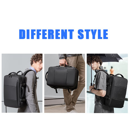 Travel Backpack Men Business Aesthetic Backpack School Expandable USB - enoughdream.com