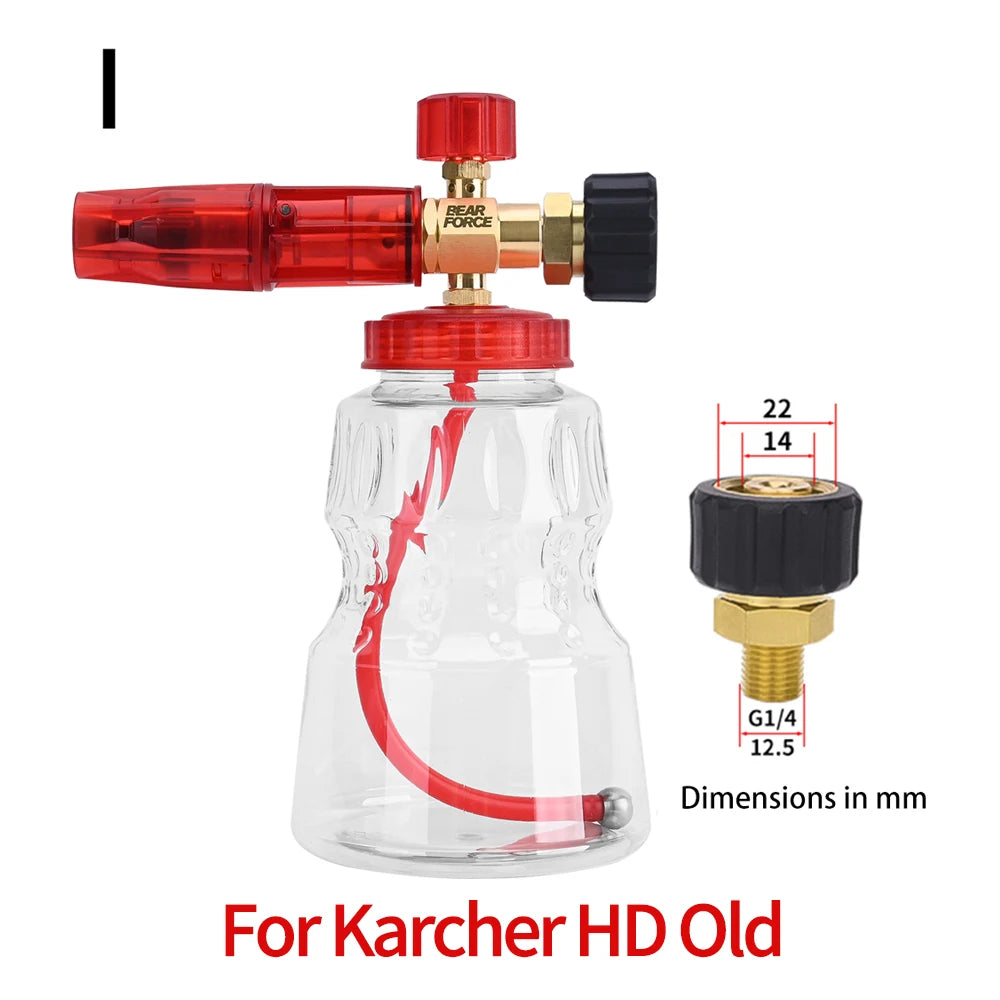 Foaming sprayer car wash