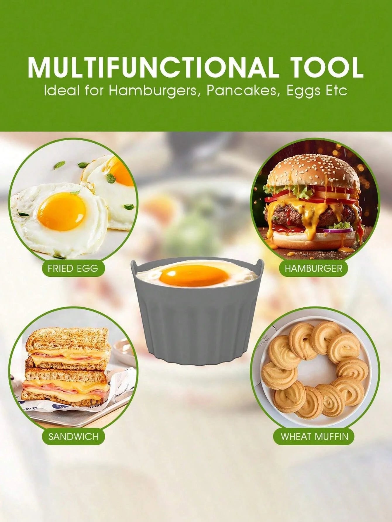 Ramekins For Air Fryer Silicone Large Muffin