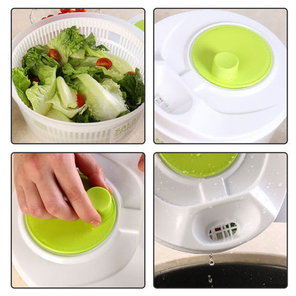 Salad Spinner Lettuce Greens Washer Dryer Drainer Crisper Strainer - enoughdream.com