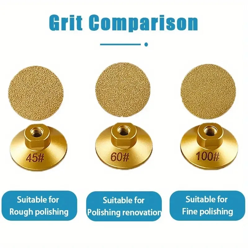 Diamond Brazed Flat Grinding  Stone  Polishing Disc Angle Abrasive