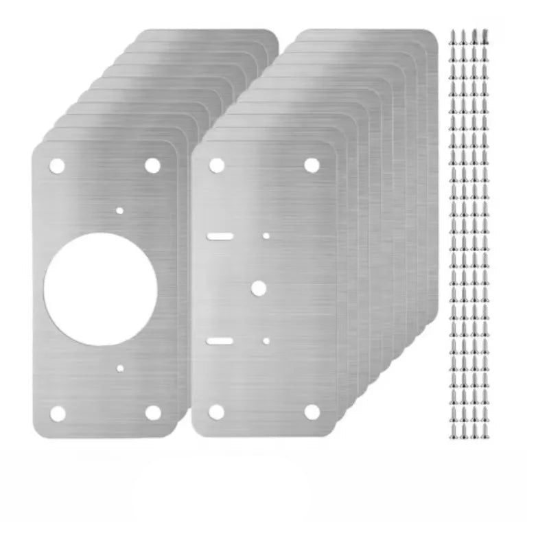 Cabinet Hinge Repair Plate Kit with Screw Furniture Drawer Tools