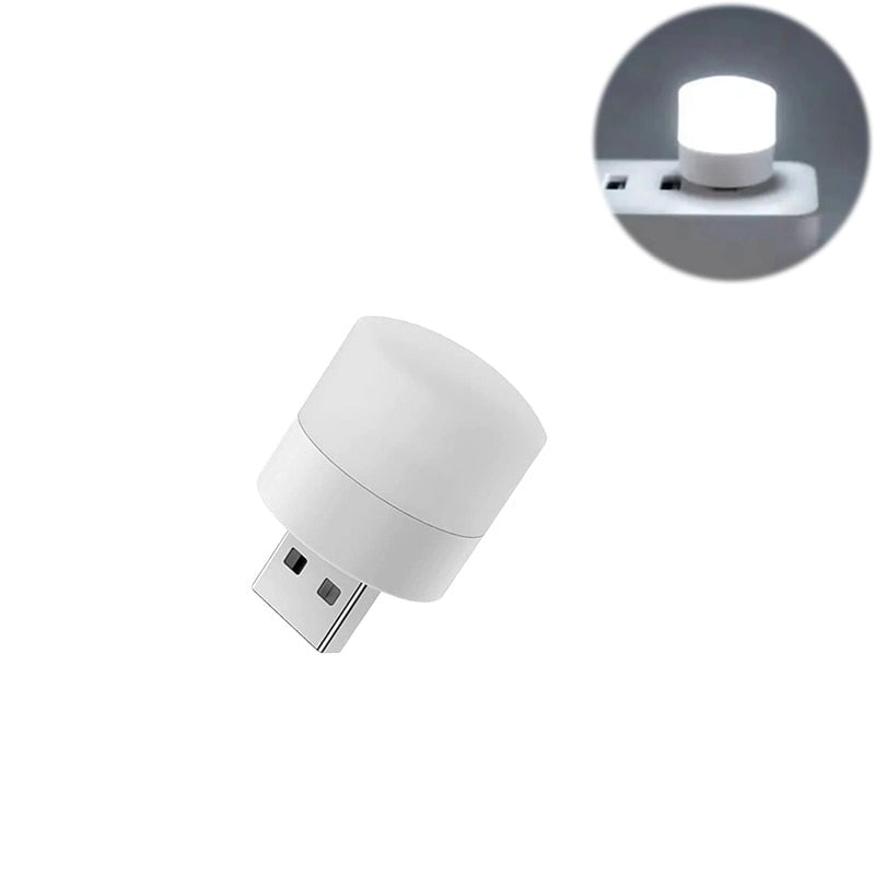 1-10Pcs Mini USB Night Light Warm White Eye Protection Book Reading Light USB Plug - enoughdream.com