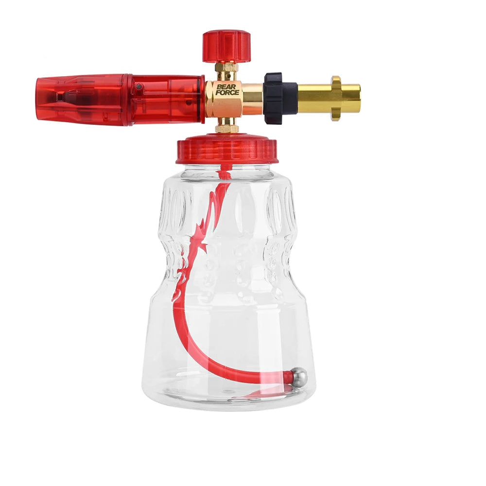 Foaming sprayer car wash