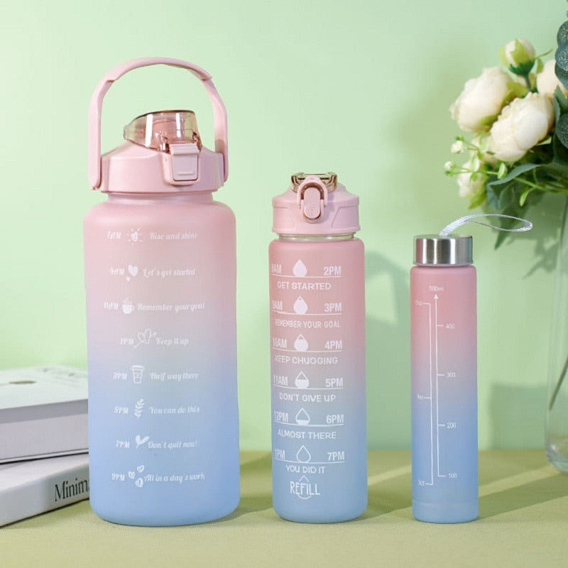 3PCS Sports Water Bottle, Perfect For Office, School - enoughdream.com