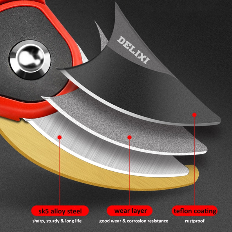 Delixi SK5 Steel Gardening Fruit Tree Pruning Shears Garden - enoughdream.com