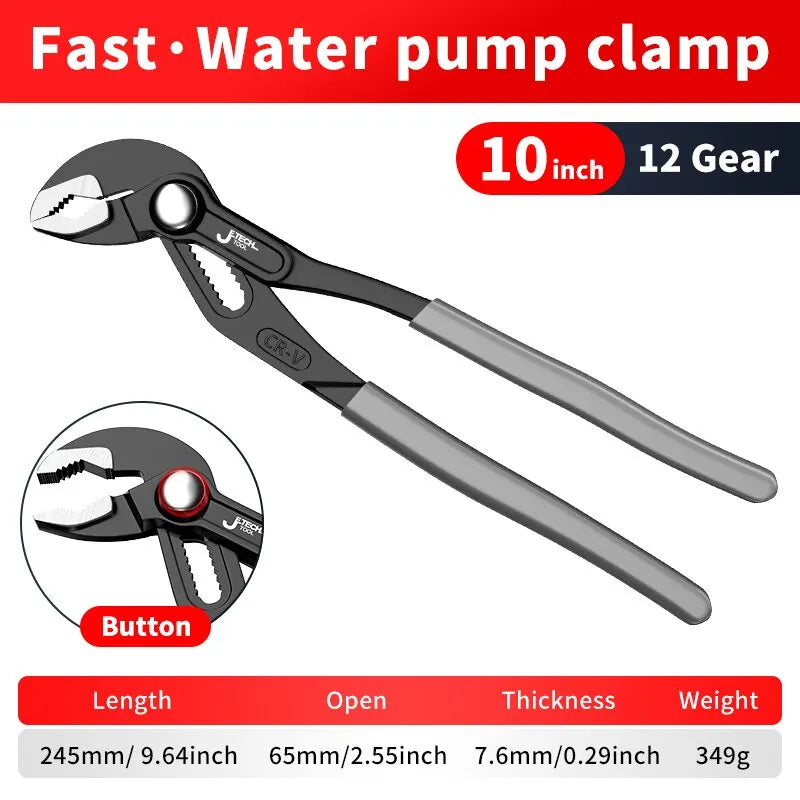 Water pump pliers -  adjustable pipe wrench
