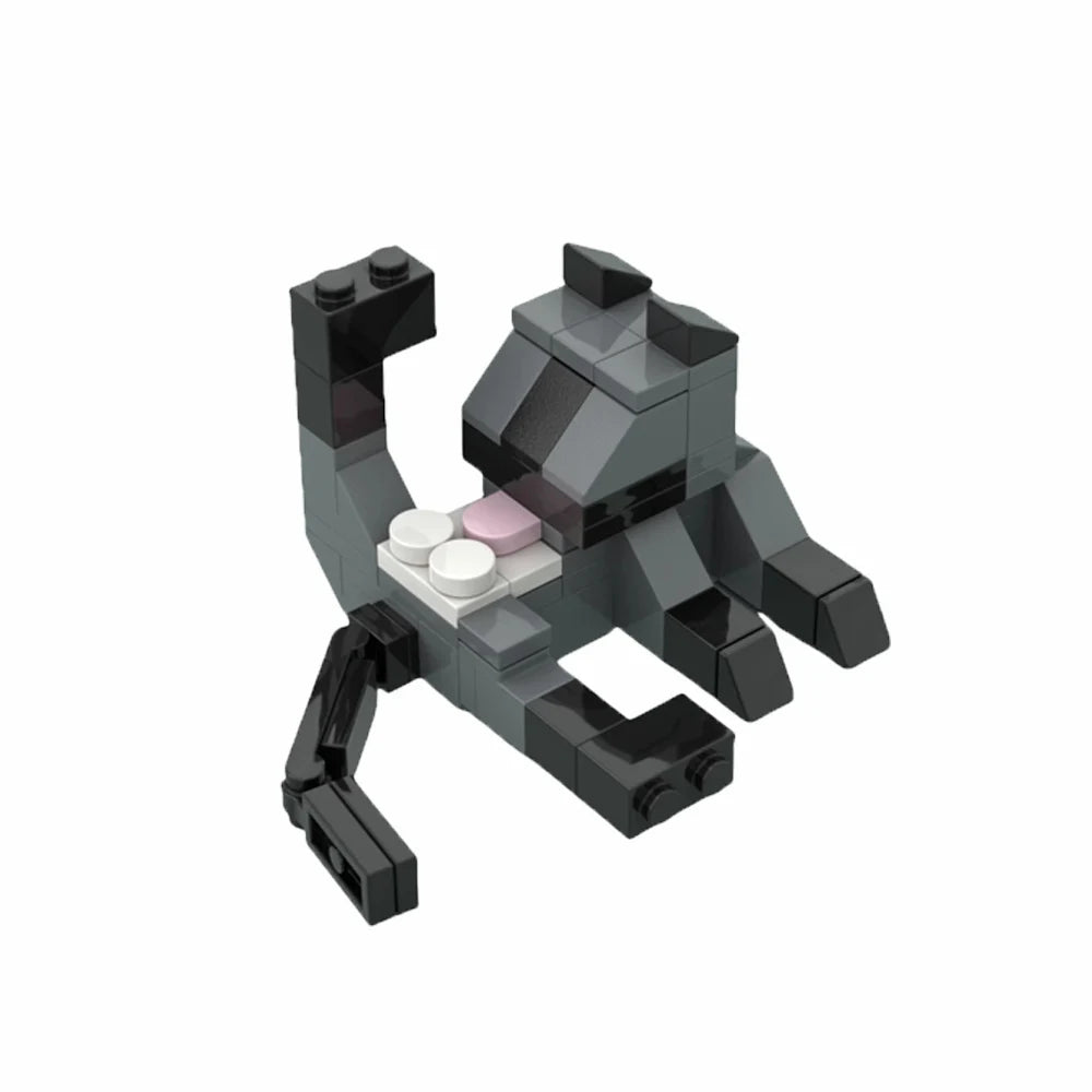 Moc Cat Animal Series Building Blocks Educational Toys - Creative Birthday Gift