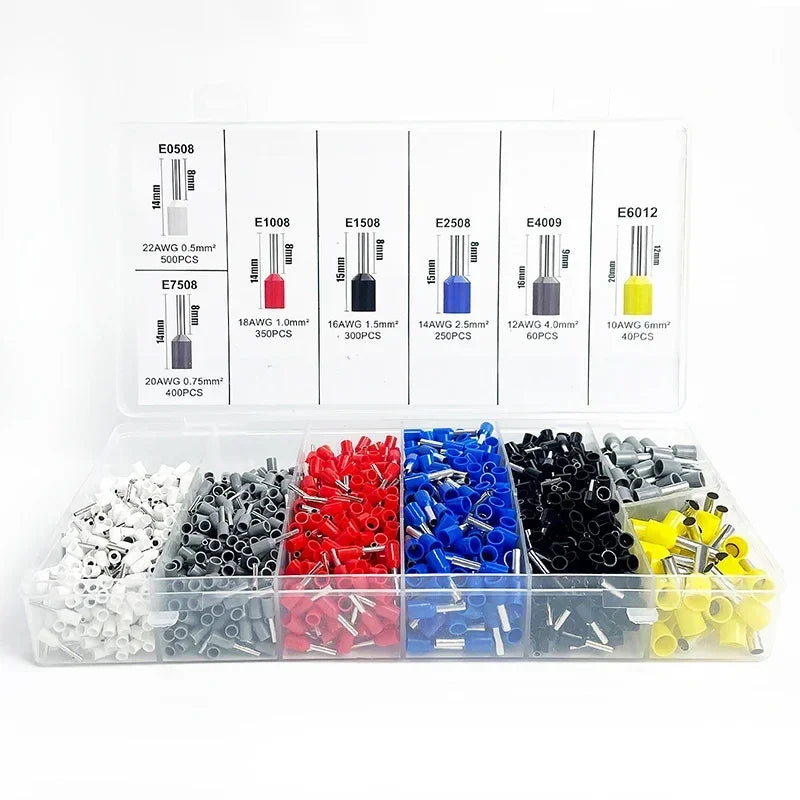 Electrical Tube Insulated Terminal VE Tubular Crimp Terminals