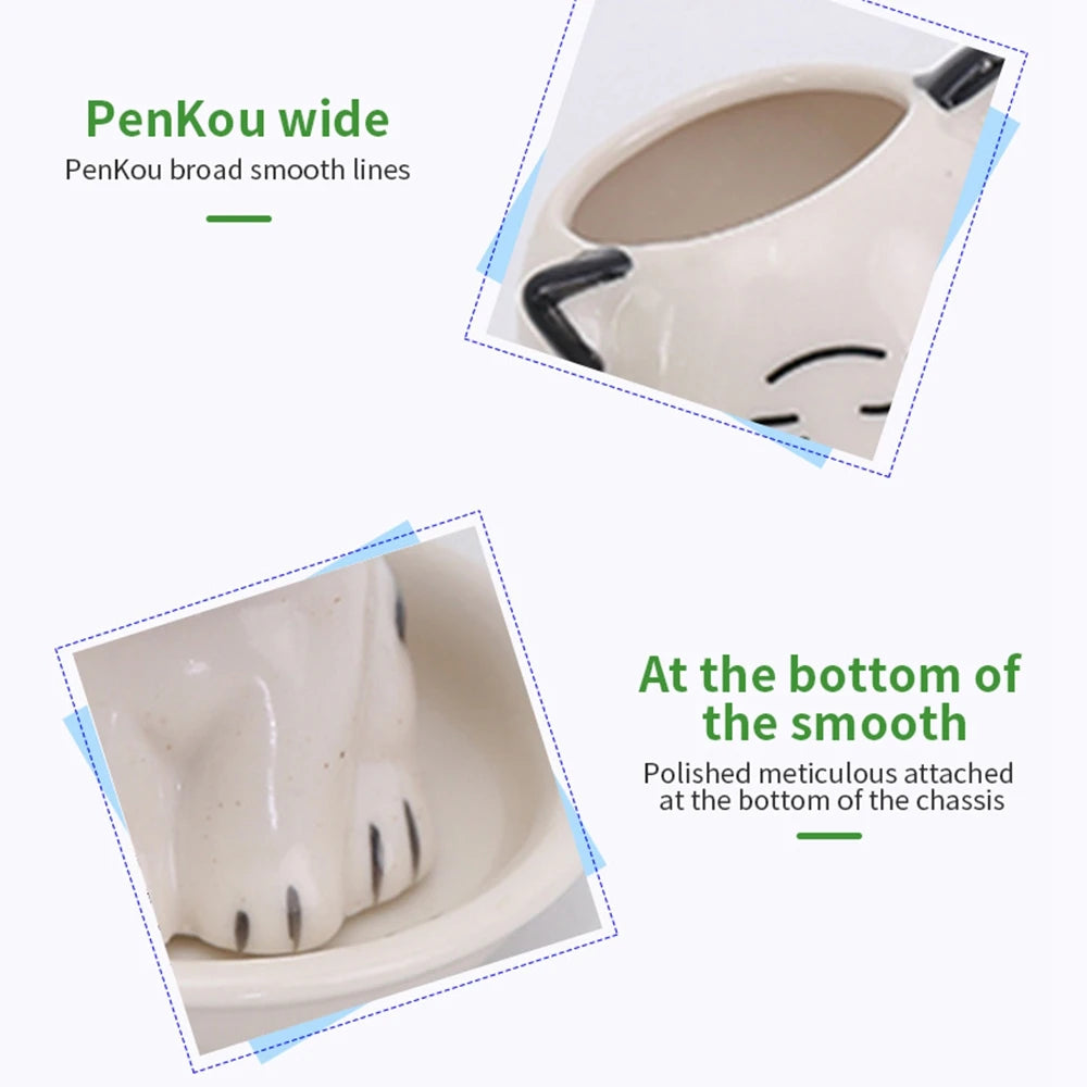 Ceramic Flowerpot Mini Cat Cartoon