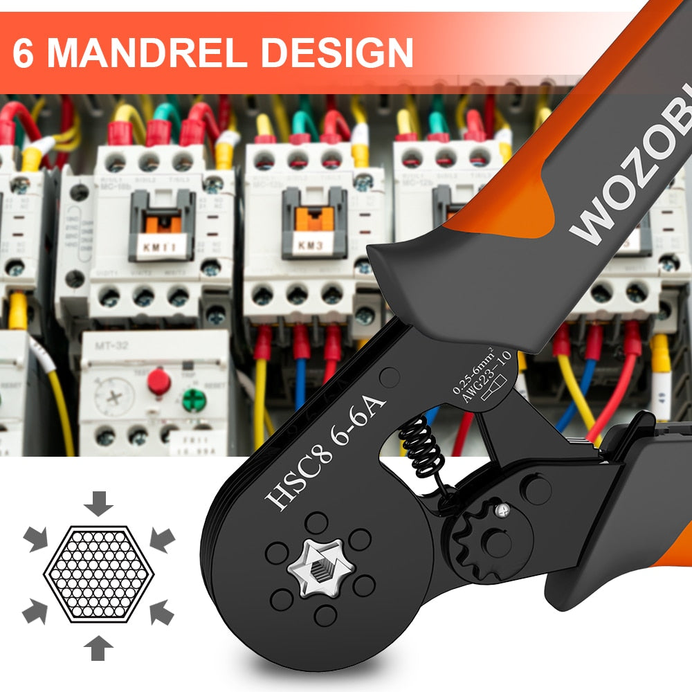 Ferrule Crimper Tool,Ratchet Crimping Tool Kit-Wire Stripper & Crimper Plier - enoughdream.com