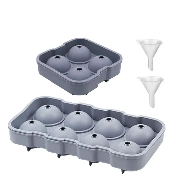 Large spherical gel shapes with a size of 4/8 for easy insertion and removal.