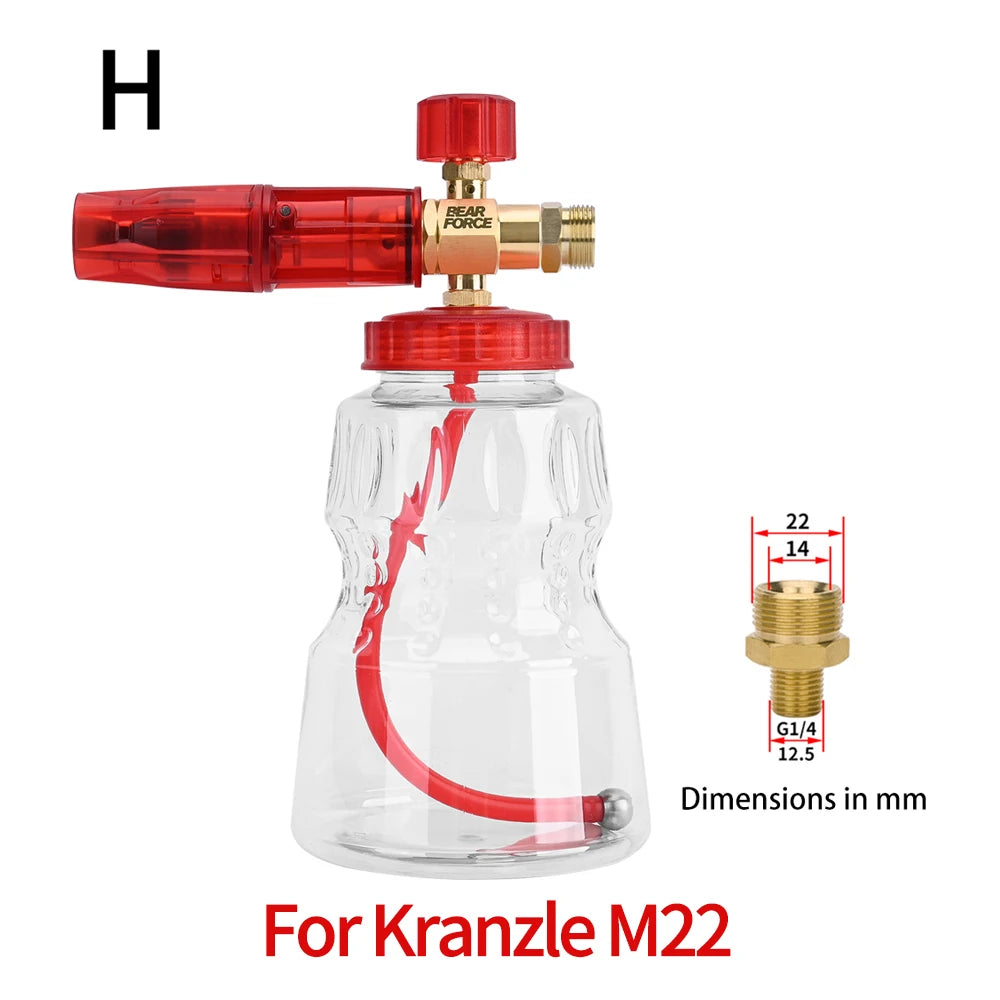 Foaming sprayer car wash