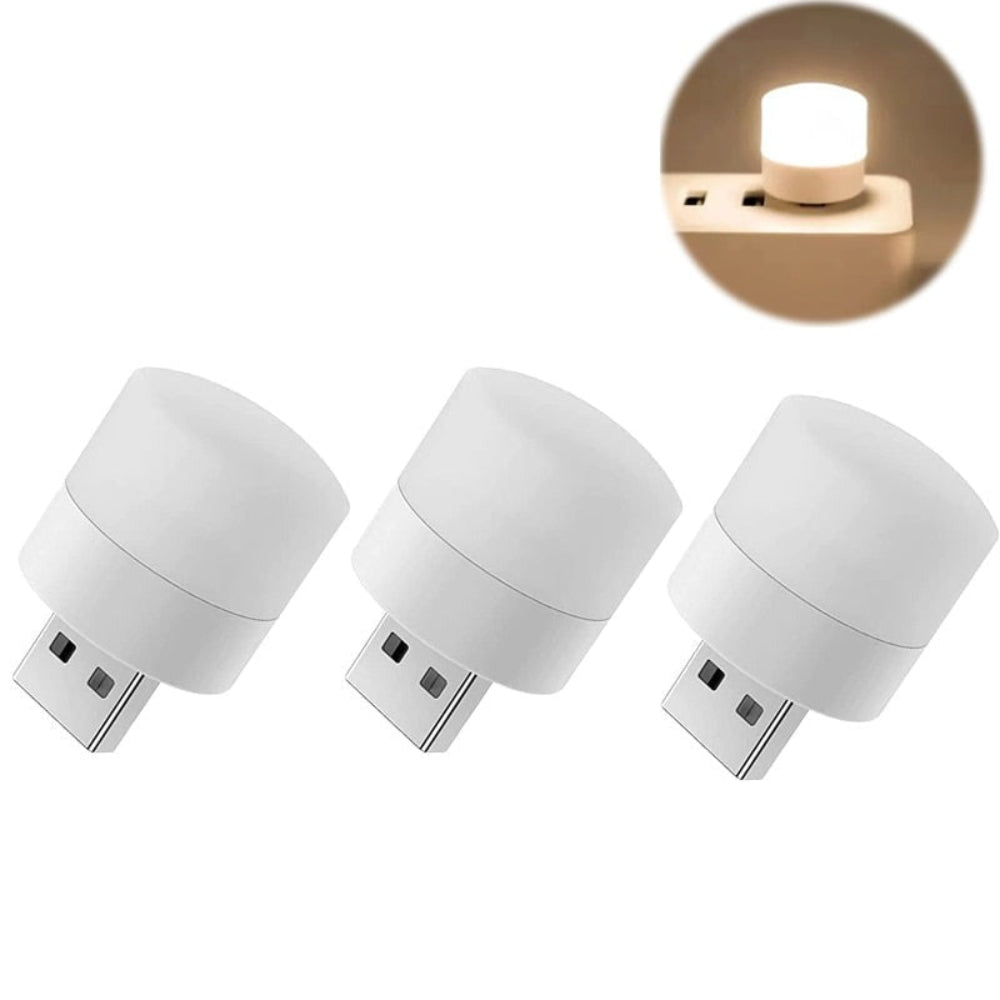 1-10Pcs Mini USB Night Light Warm White Eye Protection Book Reading Light USB Plug - enoughdream.com