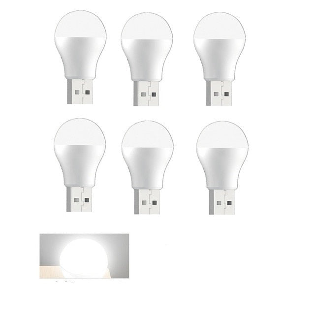 USB Plug Lamp Computer Mobile Power Charging USB Small Book Lamps LED - enoughdream.com