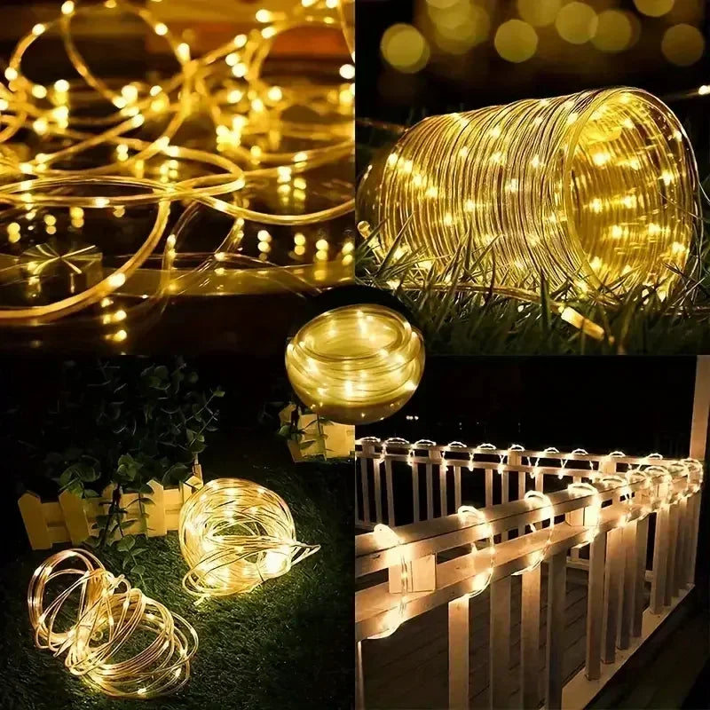 Solar Powered LED String Lights Fairy  Garden Decoration