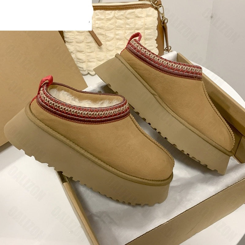 Chelsea Ankle Snow Boots Women Winter 2023 New Brand Fur Short Plush - enoughdream.com